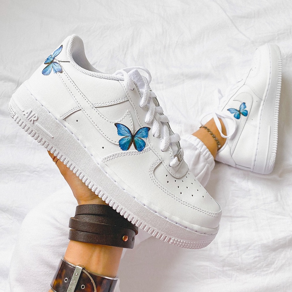 Nike custom 🦋 air force 1 sneakers - Picture 1 of 4